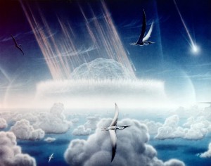 Chicxulub_impact_-_artist_impression