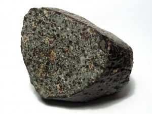 Image credit: H. Raab, wikipedia.org User:Vesta, http://en.wikipedia.org/wiki/Chondrite#mediaviewer/File:NWA869Meteorite.jpg