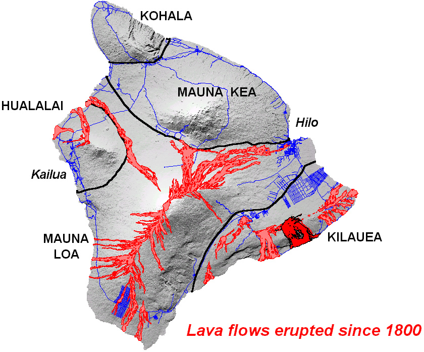 Hawaiian volcano rift zones Lucky Sci