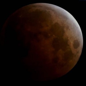 8 October 2014 blood moon. Image credit: NASA