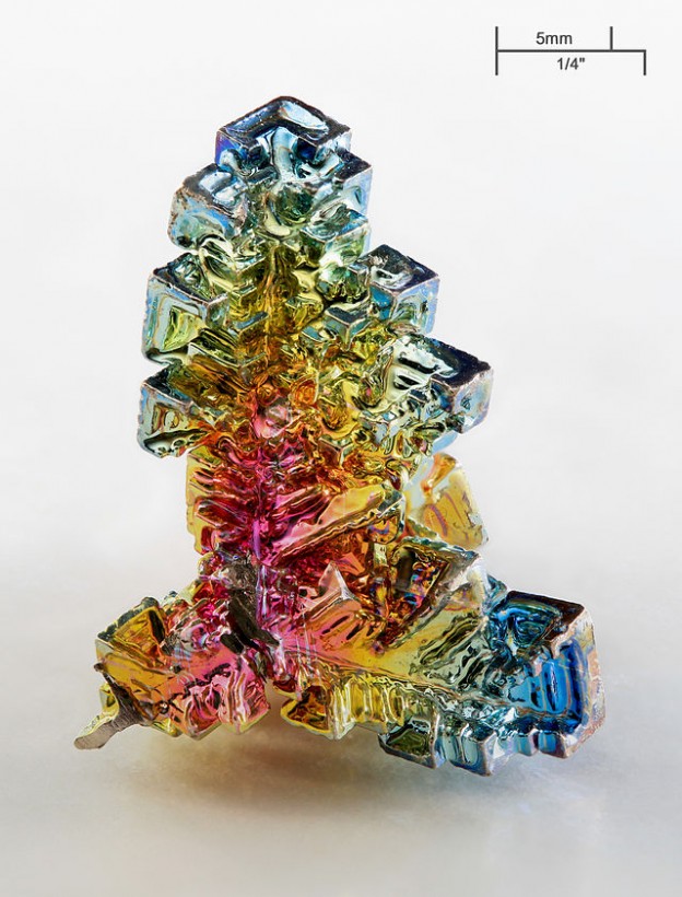 Image credit: http://en.wikipedia.org/wiki/Bismuth#/media/File:Wismut_Kristall_und_1cm3_Wuerfel.jpg