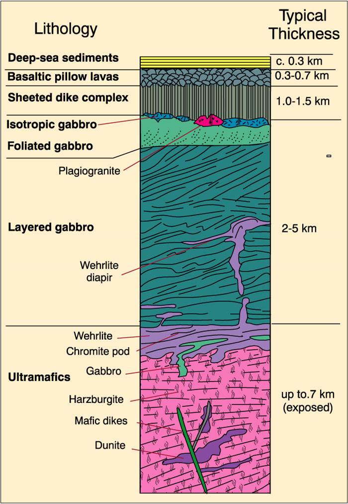 Cross Section Of Ocean Floor Geology